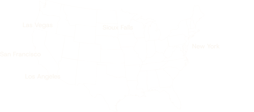 Map of locations