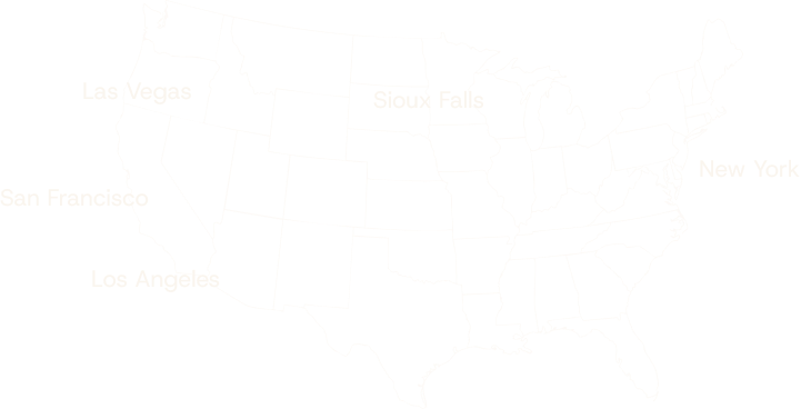 Map of locations